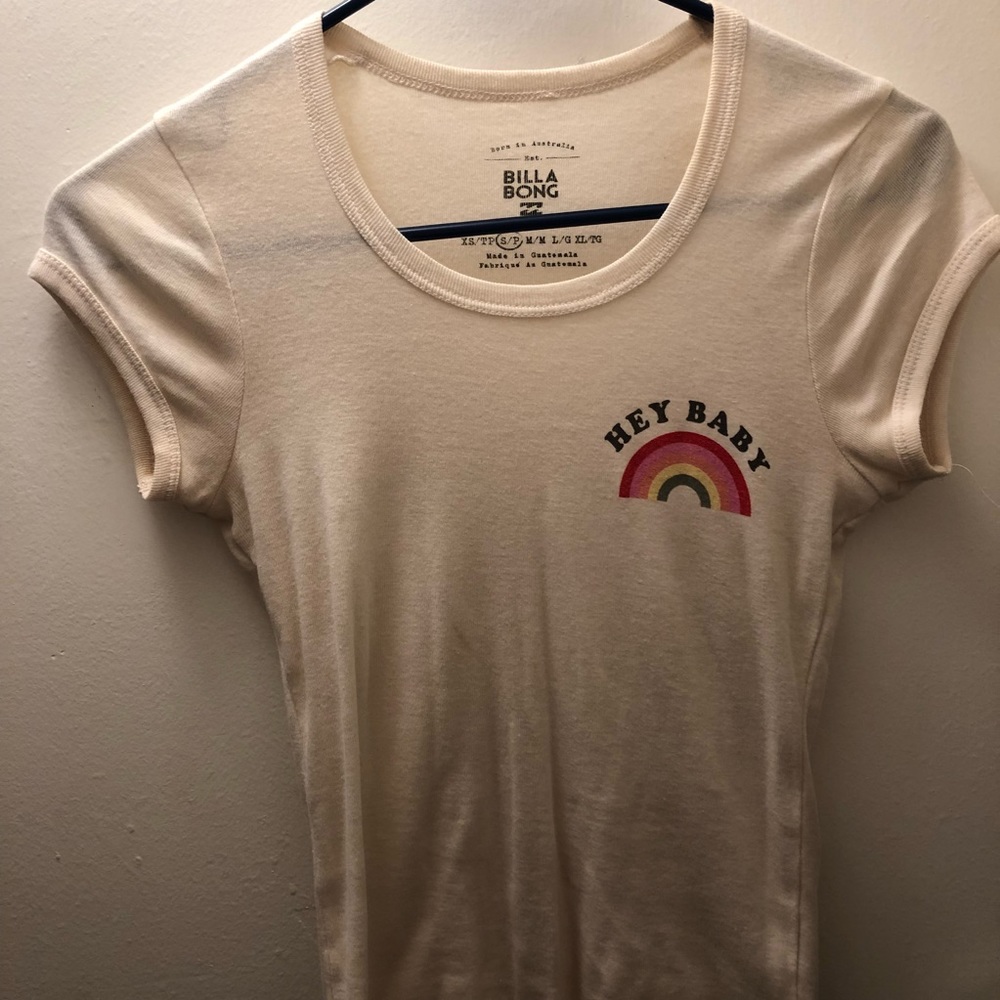 Billabong hey baby rainbow t shirt